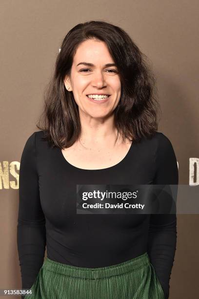 Abbi Jacobson attends HBO's "2 Dope Queens" Los Angeles Slumber Party Premiere at NeueHouse Hollywood on February 2, 2018 in Los Angeles, California.