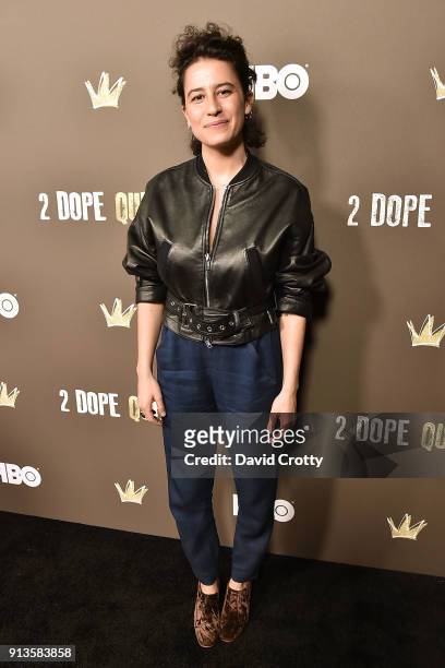 Ilana Glazer attends HBO's "2 Dope Queens" Los Angeles Slumber Party Premiere at NeueHouse Hollywood on February 2, 2018 in Los Angeles, California.