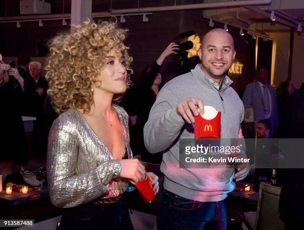 Guests attend the Bootsy Bellows After Party for the Big Game Experience with McDonald's Mac Jr. Sandwiches presented by American Airlines & Casper...