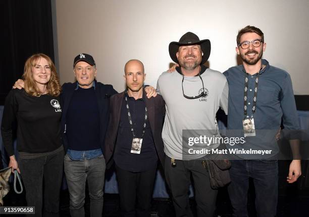 Filmmakers Lorin Linder, Stefano Gallini-Durante, Federico Ferrandina, Matt Simmons and Riccardo Ferraris at a screening of 'The War In Between'...