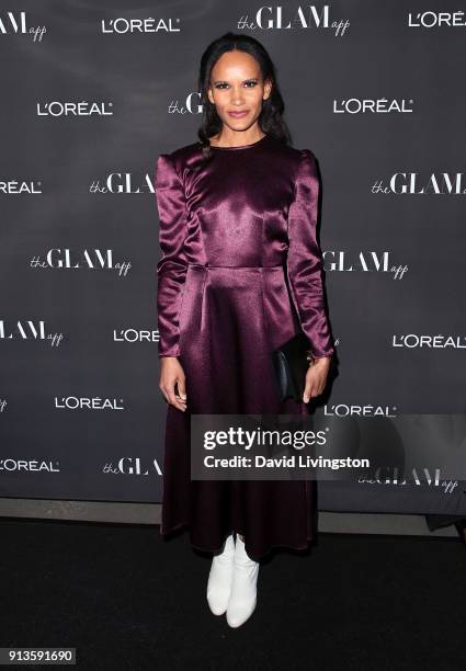 Personality Amanda Luttrell Garrigus attends the Glam App Reloaded Launch Party at The Jeremy Hotel on February 2, 2018 in West Hollywood, California.