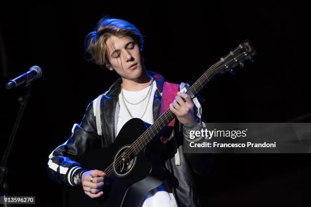 Matteo Markus Bok opens for Soy Luna on February 2, 2018 at Mediolanum Forum in Milan, Italy.