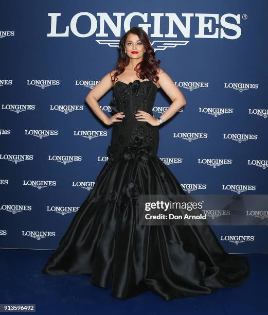 Aishwarya Rai Bachchan poses during the official Longines Australian boutique launch on February 3, 2018 in Sydney, Australia.