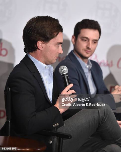 Executive producers Tim White and Trevor White attend the L.A. Press Club's Veritas Awards on February 2, 2018 in Los Angeles, California.