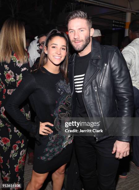 Aly Raisman and NFL player for New England Patriots, Julian Edelman at Rolling Stone Live: Minneapolis presented by Mercedes-Benz and TIDAL. Produced...