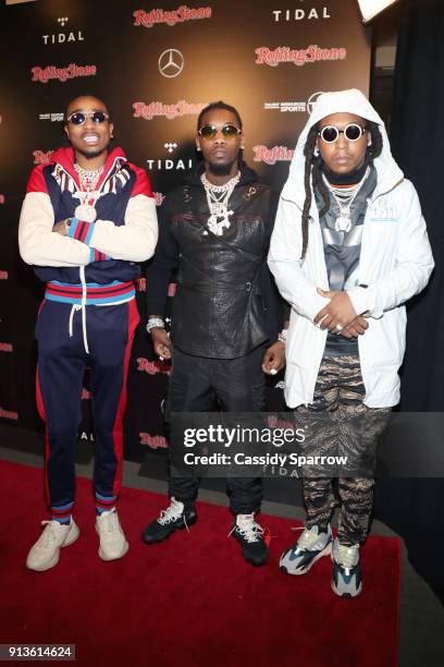 Quavo, Offset and Takeoff of Migos at Rolling Stone Live: Minneapolis presented by Mercedes-Benz and TIDAL. Produced in partnership with Talent...