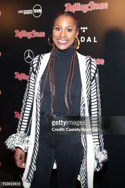 Issa Rae at Rolling Stone Live: Minneapolis presented by Mercedes-Benz and TIDAL. Produced in partnership with Talent Resources Sports on February 2,...