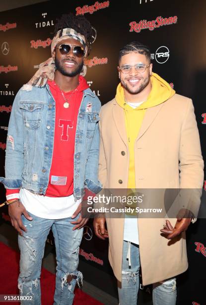 Player for Oakland Raiders, Isaac Whitney and NFL player for Dallas Cowboys, Keith Smith at Rolling Stone Live: Minneapolis presented by...