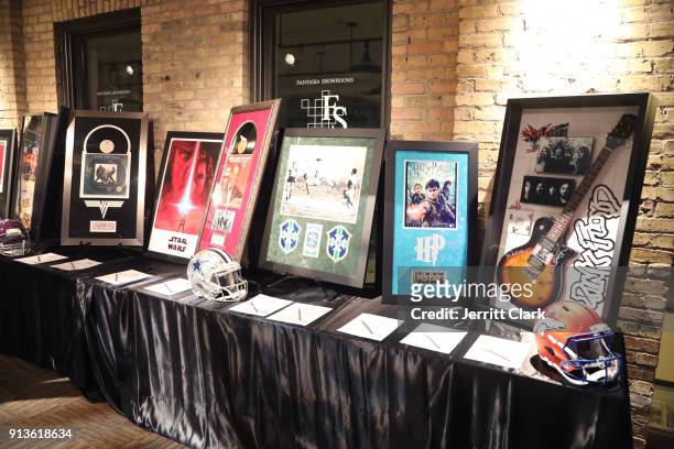 Auction items at Rolling Stone Live: Minneapolis presented by Mercedes-Benz and TIDAL. Produced in partnership with Talent Resources Sports on...