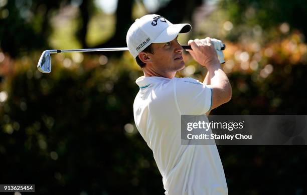 Chris Paisley of England in action during day three of the 2018 Maybank Championship Malaysia at Saujana Golf and Country Club on February 3, 2018 in...