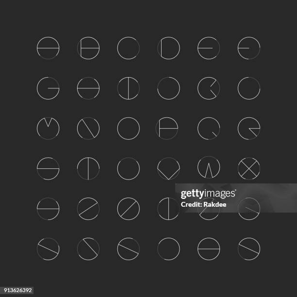 Abstract Modern Font Rounded 737 Rounded Modern Font Alphabet Stock Photos, High-Res Pictures, and ...