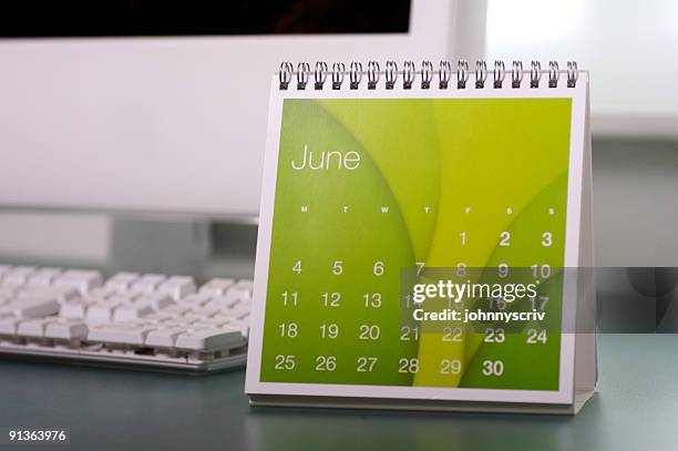 june... - calendar june stock pictures, royalty-free photos & images