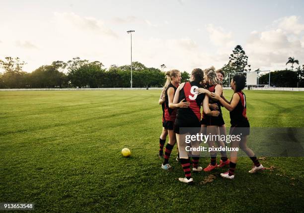 they are passionate about their sport - afl woman stock pictures, royalty-free photos & images