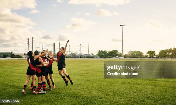 vi gör det för stunder som denna - rugby team bildbanksfoton och bilder