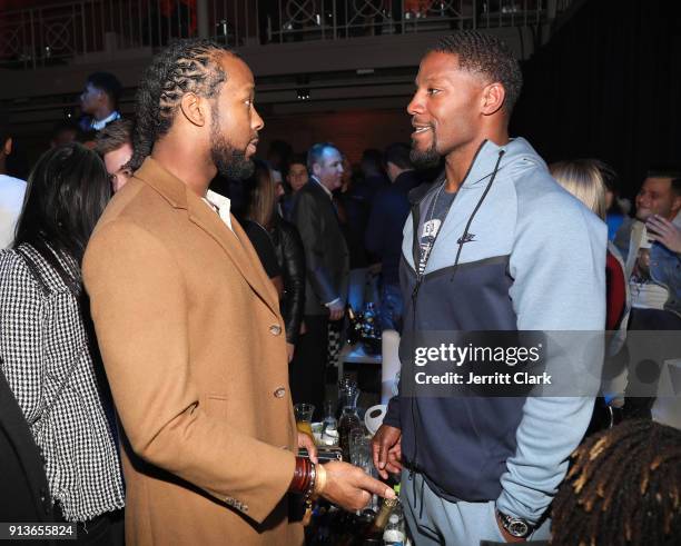 Player for Washington Redskins, Josh Norman and NFL player for Arizona Cardinals, David Johnson at Rolling Stone Live: Minneapolis Presented by...