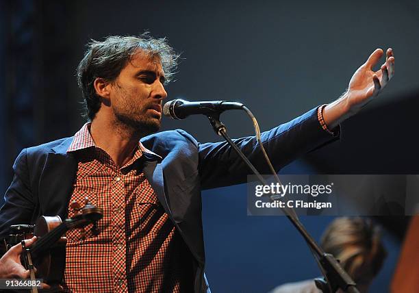 Musician Andrew Bird performs during Day 1 of the 2009 Austin City Limits Music Festival on October 2, 2009 in Austin, Texas.