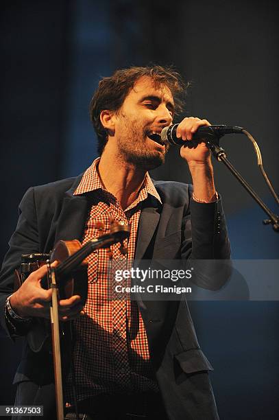 Musician Andrew Bird performs during Day 1 of the 2009 Austin City Limits Music Festival on October 2, 2009 in Austin, Texas.