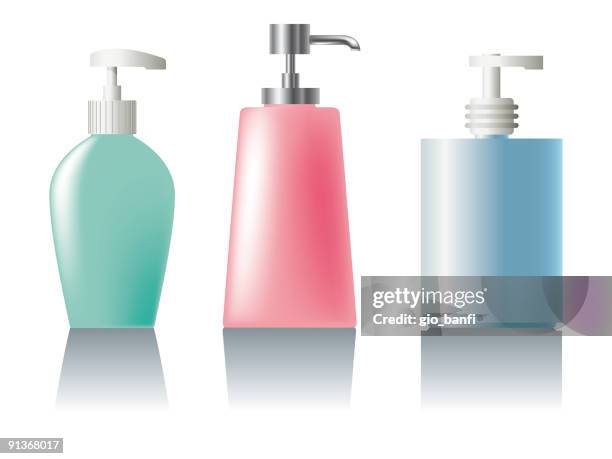 soap dispensers - change dispenser stock illustrations