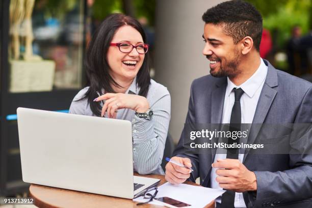 business meeting. - meeting candid office suit stock-fotos und bilder