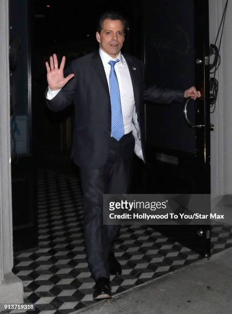Anthony Scaramucci is seen on February 2, 2018 in Los Angeles, California.