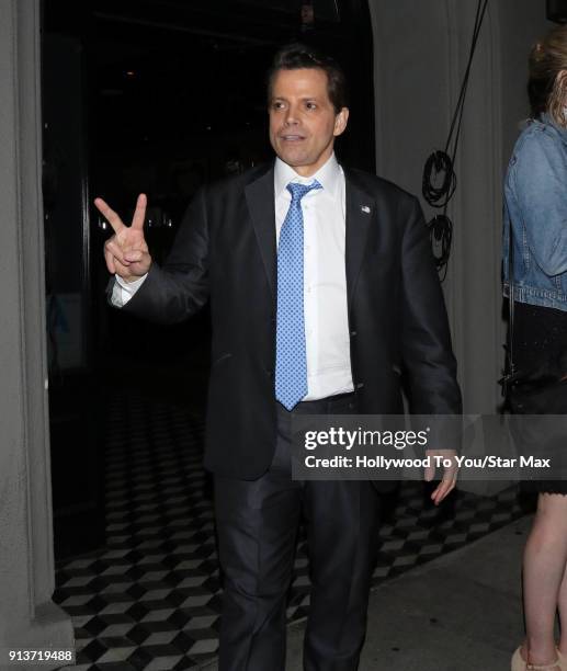 Anthony Scaramucci is seen on February 2, 2018 in Los Angeles, California.