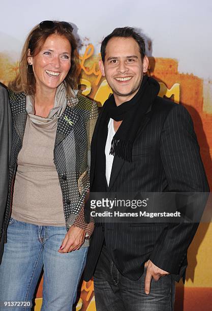 Tania Reichert-Facilides and actor Moritz Bleibtreu attend the premiere 'Lippels Traum' at the MaxxX Filmpalast on October 3, 2009 in Munich, Germany.