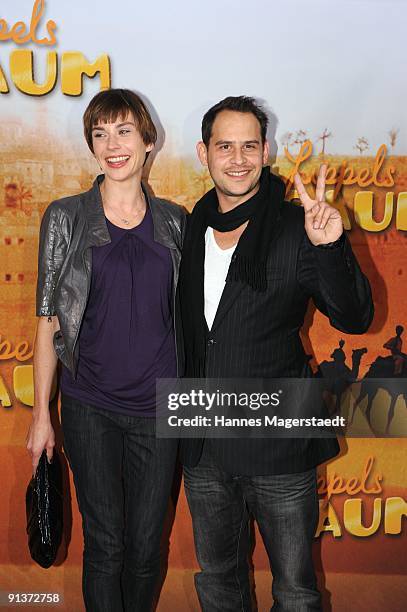 Actress Christiane Paul and actor Moritz Bleibtreu attend the premiere of "Lippels Traum" at the MaxxX Filmpalast on October 3, 2009 in Munich,...