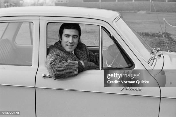 British soccer player Ian Crawford of Peterborough United FC, UK, 25th January 1968.