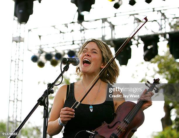 Sara Watkins performs on day 1 of the Austin City Limits Music Festival at Zilker Park on October 2, 2009 in Austin, Texas.