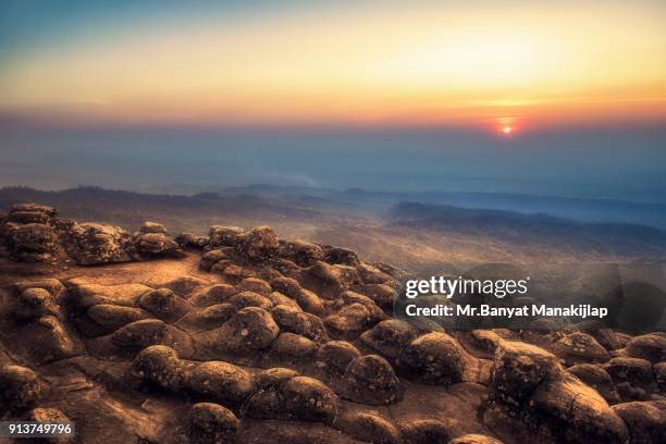 lan hin pum at sunset - phitsanulok province stock pictures, royalty-free photos & images