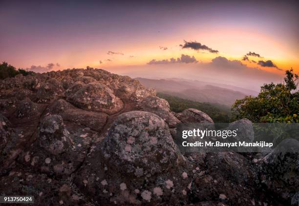 lan hin pum at sunset - phitsanulok province stock pictures, royalty-free photos & images