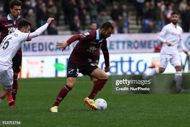 Anibal Capela during Italy Serie B match between US Salernitana and Carpi FC at Stadium Arechi in Salerno, Italy, on 2 February 2018.