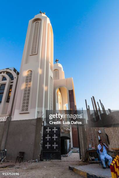 hurghada coptic cathedral - sentry box ストックフォトと画像
