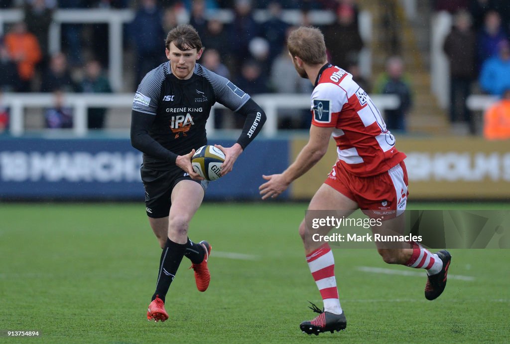 Newcastle Falcons v Gloucester Rugby - Anglo-Welsh Cup