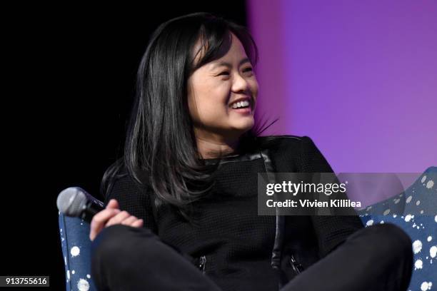 Supervising producer Rosa Tran speaks at a screening and Q&A for 'Final Space' on Day 3 of the SCAD aTVfest 2018 on February 3, 2018 in Atlanta,...