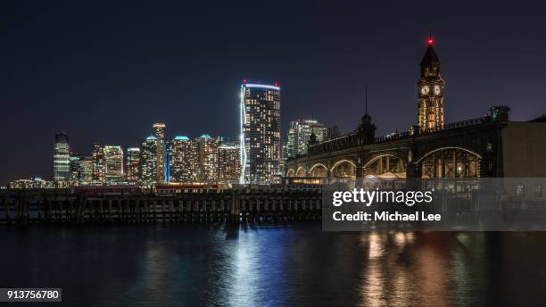 hoboken train station - new jersey - hoboken stockfoto's en -beelden