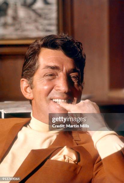 Entertainer Dean Martin as Matt Helm in the movie "The Silencers" acts in a scene circa 1966.