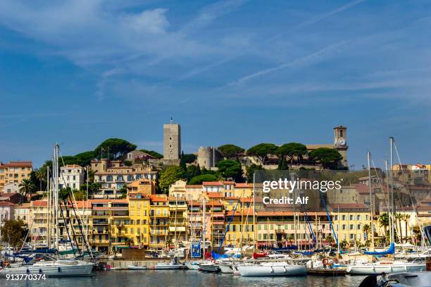 citadel of cannes, provence-alpes-cote d'azur, france - fortress festival 2017 stockfoto's en -beelden