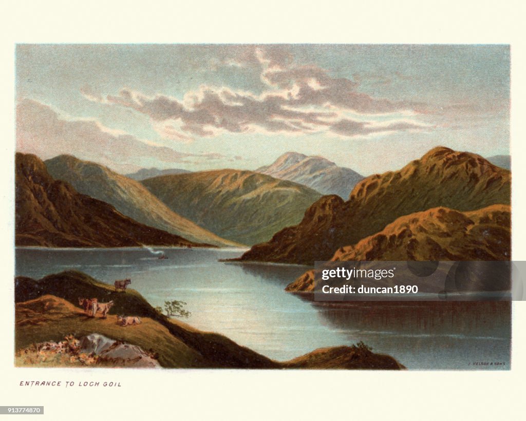 Loch Goil, Escócia, século XIX