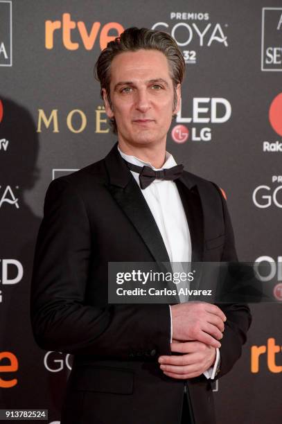 Ernesto Alteiro attends Goya Cinema Awards 2018 at Madrid Marriott Auditorium on February 3, 2018 in Madrid, Spain.