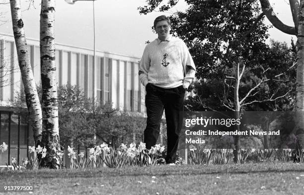 Pat Kenny relaxes in the sunshine at the RTE studios in Donnybrook, .