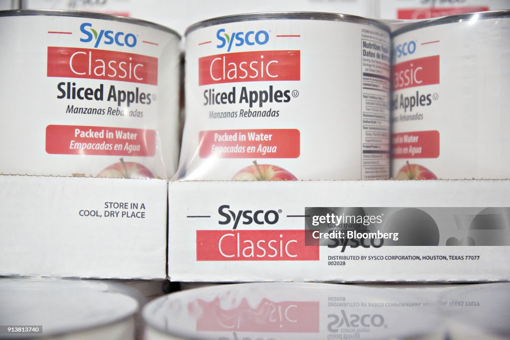 Sysco Raisins Cases of Sysco Corp. canned sliced apples sit at the company's... News ...