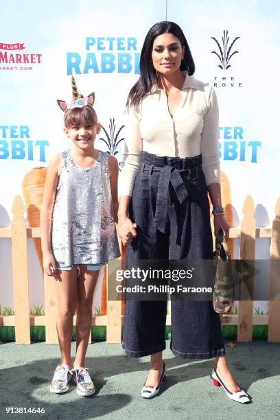 Designer Rachel Roy attends the premiere of 'Peter Rabbit,' sponsored by Cost Plus World Market, at The Grove on February 3, 2018 in Los Angeles,...