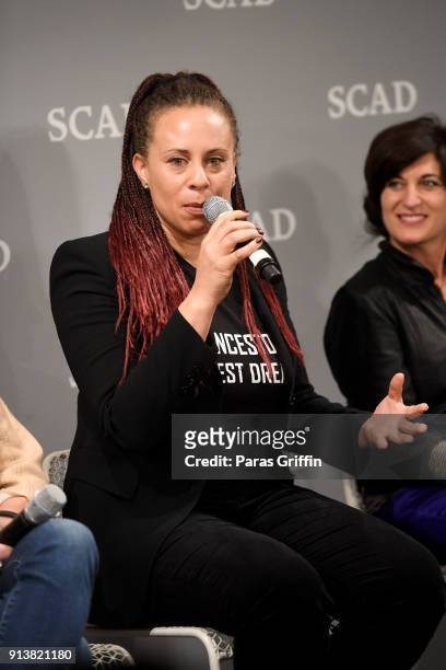 Director Tamar Halpern speaks during the From the Director's Chair panel on Day 3 of the SCAD aTVfest 2018 on February 3, 2018 in Atlanta, Georgia.