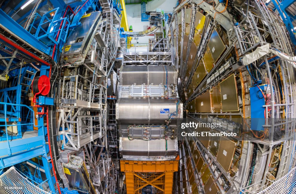 Large Hadron Collider (LHC) nuclear particle accelerator at CERN, Geneva (Switzerland)