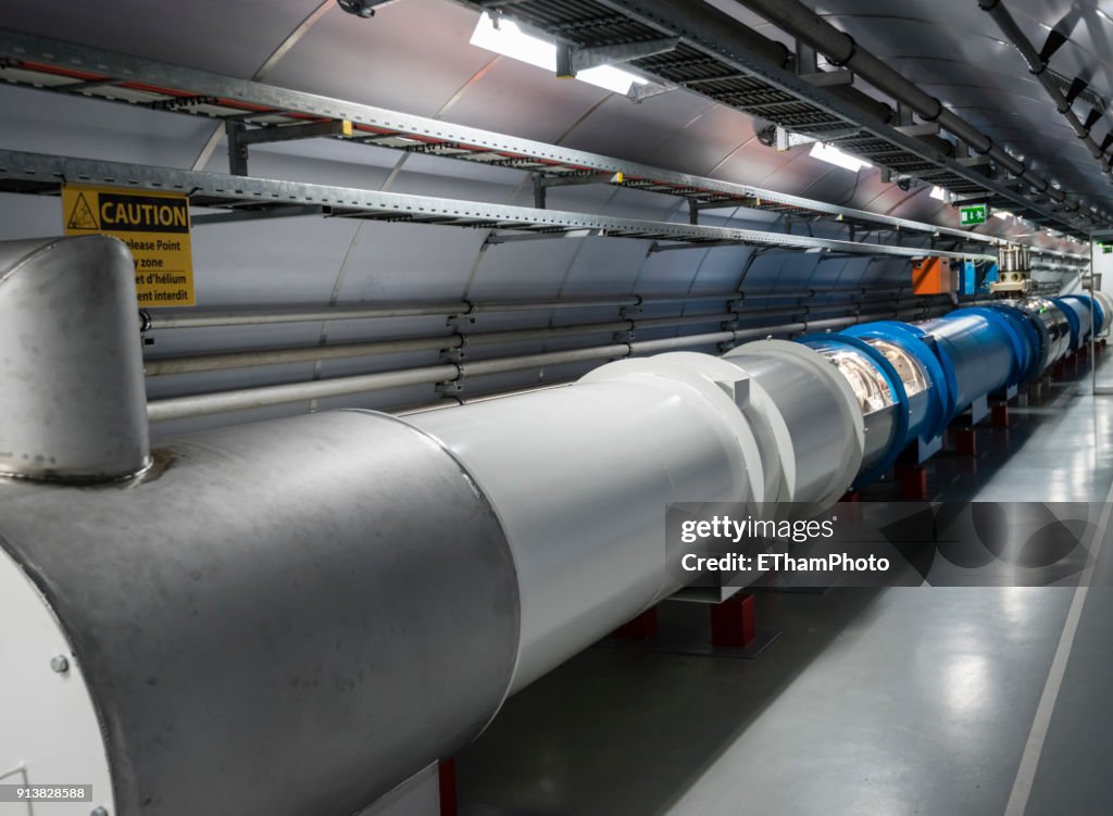 Large Hadron Collider (LHC) nuclear particle accelerator at CERN, Geneva (Switzerland)