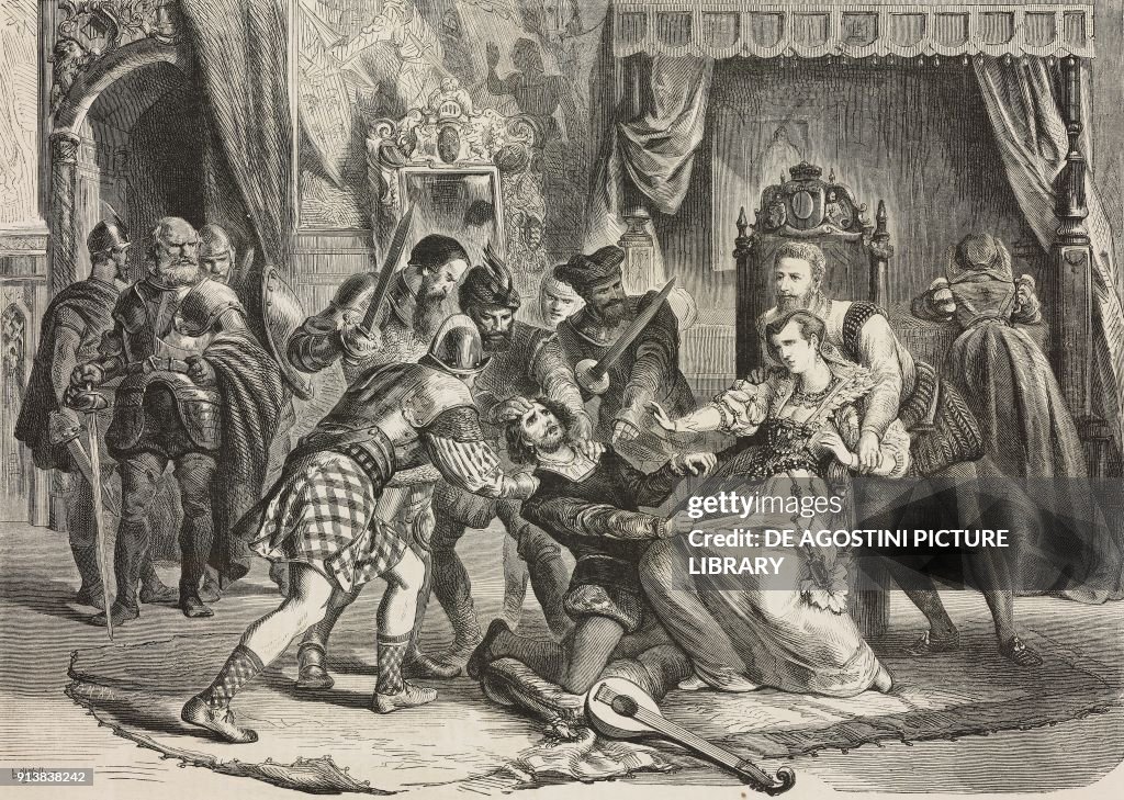 Divid Rizzio The capture of David Rizzio , Italian musician and secretary of Mary ...