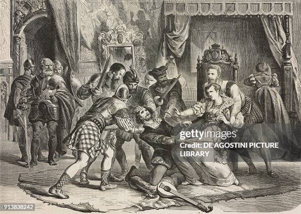 Divid Rizzio The capture of David Rizzio , Italian musician and secretary of Mary ...