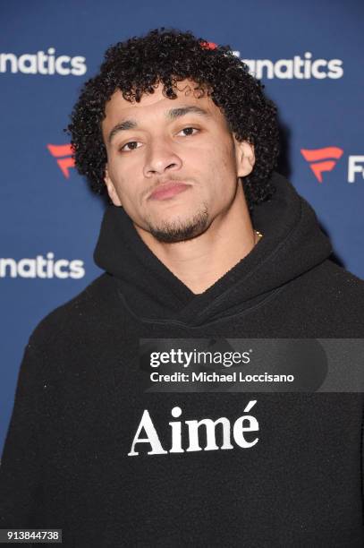 Player Evan Engram at the Fanatics Super Bowl Party on February 3, 2018 in Minneapolis, Minnesota.