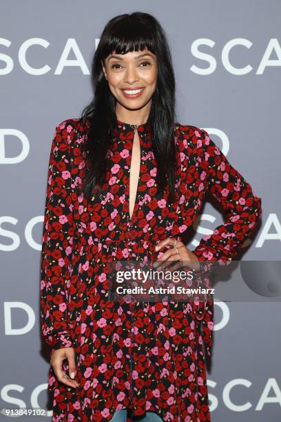 Actor Tamara Taylor attends press junket on Day 3 of the SCAD aTVfest 2018 on February 3, 2018 in Atlanta, Georgia.